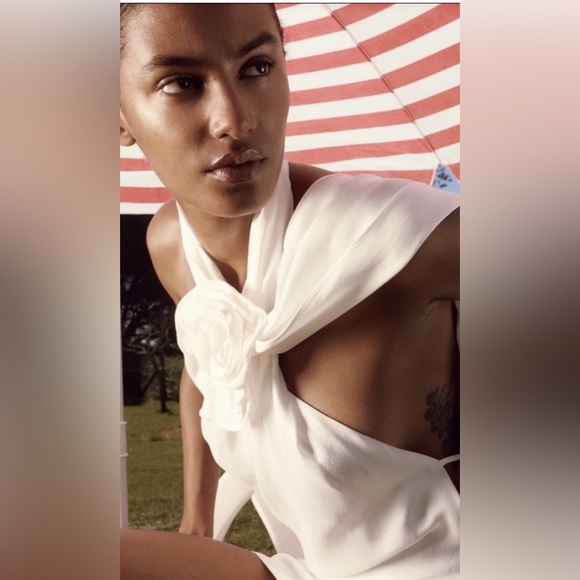 ZARA SHORT SATIN EFFECT DRESS - Picture 4 of 7